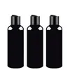 50pcs 100ml 150ml 200ml 250ml black empty lotion cream cosmetic bottle with disc top,250cc plastic bottles containers shampoo PET bottles