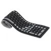 Portable Soft keyboard 107 key USB Wireless Silicone Keyboard Roll Up Flexible Waterproof Folding Pocket Type Keyboard for PC Laptop Tablets