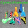 Hot Y shaped Travel Mini bongs Silicone Blunt Bubbler Smoking Bubble Small Water Pipes Small Pipes Hand Pipe DHL