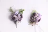 Forest Wedding Supplies Groom Bridal Bridesmaid Wrist Corsage Boutonnieres Romantic Boho Wedding Events Flowers313l