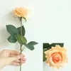 7 pezzi / lotto Decor Rose Fiori artificiali Fiori di seta Floreale Lattice Vero tocco Rose Bouquet da sposa Home Party Design Flowers3144