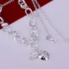 Fine 925 Sterling Silver Naszyjnik 18inch Shake Łańcuch Link, 2018 Fine Real 925 Silver Link Chain Włochy Naszyjnik Nowy Styl Hot 2021 Xmas