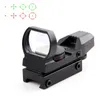 20/11mm Tactical Holographic Riflescope Reflex 4 Reticle Rail Hunting Optics Red Green Dot Sight Tactical Sight Scope with Mount