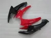 100 % Spritzguss. Schwarz rot ALSARE Corona-Verkleidungsset für Suzuki 2006 2007 GSXR 600 750 K6 GSXR600 GSXR750 06 07 Karosserie HJ88