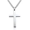 Pretty Gold Chain Jewelry Cross Pendant Necklace Link Chain Necklace Statement Charm Jewelry Black Silver Gold Plated Cross Necklaces