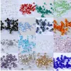 Toptan # 5301 2mm 1000 adet Cam Kristaller Boncuk Bikone Faceted Boncuk Gevşek Spacer Boncuk DIY Takı Yapımı U Seçmek Renk