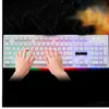 Wired USB PC Gamer Suspension Mechanical Feel Keyboard And Mouse Set Photoelectric Laptop Computer Backlit Keyboard