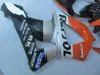 Gratis Anpassade Fairings Set för Honda CBR900RR CBR929 2000 2001 Silver Orange Svart Fairing Kit CBR929RR00 01 HF38
