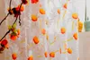 New White Orange 1*2.5M Sunflower Voile Window Panel Sheer Tulle Drapes Decorative Curtains for Living Room Bedroom Home Decor