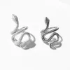 Vanaxin Fashion Snake Rings voor Dames Punk Rock 925 Silver Ring Sieraden CZ Zirkons verharde Shiny Party Gift Animal Wholesale Jewel D15111306