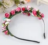 Party Tops Christmas flowers headband angel princess fairy cosplay headbands wedding bridal headband garland wreath birthday party gifts