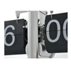 Horloge rétro noire rabattable - Horloge à engrenage interne actionnée à la maison - Livraison aux États-Unis