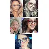 Hot lady cat eye armações de óculos para as mulheres designer de marca óptico eyeglides metal templo moda eyewear