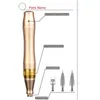 휴대용 무선 충전식 Mocroneedle 롤러 전기 Derma 스탬프 박사 펜 Ultima M5-W 5 레벨 조정 가능한 0.25mm-2.5mm 피부 화이트 텐 안티 여드름 스팟 제거