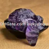 100g liten slumpmässig storlek freform rå naturlig lila regnbåge fluorit quartz kristallstenar grov färgglada helande lugnande Wicca rock mineraler