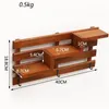 Uchwyt na ścianie Drewno Półka Kuchnia Łazienka Rack Organizer Small Key Wiszące Przechowywanie Case Home Decoration