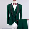 Paars Mannen Bruiloft Tuxedos Zwart Sjaal Revers One Button Bruidegom Tuxedos Uitstekende Mannen Diner Prom Blazer 3 Stuk Suit (Jas + Broek + Tie + Vest) 69