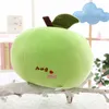 Dorimytrader Big Red Apple Plush Toys Stuffed Soft Cartoon Fruits Green Apple Round Pillow Cushion Doll 50cm för barngåvor DY61972952463