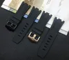 28mm Black Nature Rubber Silicone Watch Band Watch Band para Strap for Belt Offshore Oak On2068659