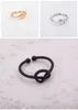 Unendlichkeitsknoten-Ring, einfacher Knuckle-Herzknoten, offene Ringe für Frauen, Mädchen, Hochzeit, Verlobung, Schmuck, Geschenk, Zubehör