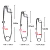 10Pcs Fishing Clip Snap Long Line Stainless Steel Clips Sea Fishing Connector Saltwater Swivel Fishing Snap2121915