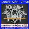 حقن الجسم لياماها YZF R 1 YZF-1000 Lucky Strike hot YZF-R1 07 08 227HM.31 YZF 1000 YZFR1 07 08 YZF1000 YZF R1 2007 2008 Fairing Kit