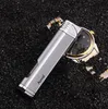 New Arrival Genuine Aomai Lighter Compact Jet Butane Lighter Metal Torch Flip The Cap Straight Bar Blue Fire Lighter