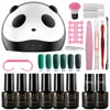 Mizhse Nail Art Tools Kit Full Set 36W UV Lamp Dryer with 6pcs Nail Gel Polish Top Base Coat Manicure Set Kits Polish8564289