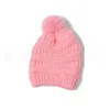 Kinderen Trendy Beanie Gebreide Mutsen Chunky Skull Caps Winter Cable Knit Slouchy Haak Hoeden Mode Outdoor Warm Oversized Hats OOA2452