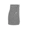 Mode classique plaid mini jupe femmes métal cercle tirette maigre jupes courtes Streetwear automne jupe crayon