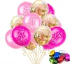 Bebê Chuveiro Menino Menina Balões De Látex Confetti Set 1o Aniversário Festa Decoração Crianças Feliz Aniversário Balão 1 Ano GA565