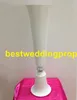 Dekoration elegante hohe neue Art weiße Blume Metall Vasen Gold Trompete Vase für Dekoration best0184