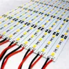 100ピースDC 12V LEDバーライト高輝度50センチ72LED 5630リジッドストリップ溝付きアルミニウムキャビネット