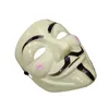 Costume Accessories V Shape Masks For Men Halloween Vendetta Party Male Classic Mask Cosplay Mens White Yellow