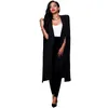 Wuhaobo plus storlek Fashion Cape Coats Long Solid Cloak Blazer Jackets De fem färgerna Cape Blazers Personality Woman Suit Tops