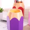 Söt pop Creative Pen Holder Vase Färgpenna Box Makeup Brush Stationery Desk Tillbehör Presentförvaringsmedel