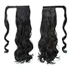 Wikkel rond vrouwen hairstyle golvend krullend paardenstaart haarstukje clip in menselijk haar paardenstaart extensie 140g natuurlijke zwarte 1b gratis schip