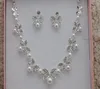 Cheap Rhinestone Faux Pearls Bridal Jewelry Sets Earrings Necklace Crystal Bridal Prom Party Pageant Girls Wedding Accessories In Stock