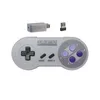 2in1 اللاسلكي اللاسلكي لوحة التحكم مع جهاز استقبال USB الرجعية لـ Super NES SNES Classic Edition Mini Joypad USB Wireless Game Controller High Juchnit