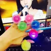 New Soft fuzzy LED Rings Flashing Rings Christmas Finger Ring Festival Party LED toys C2869