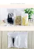 Clear white smell proof plastic bag packaging bulk gift Packages PVC bag self sealing baggies mylar bags custom