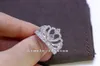 Women Crown Ring Handmade 1 5CT Diamond 925 Sterling Silver Engagement Wedding Band Ring for Women Gift199T