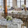 Nuevo estilo alto acrílico cristal boda centro de mesa camino plomo soporte cena fiesta Mesa decoración candelabro best00060
