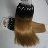 200g Micro Loop Human Hair Extensions T1b / 27 Ombre Micro Loop Ring Hair Remy Pre Bonded Hair Extension