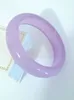 Chinese Natural Genuine Purple Lavender Jade Bracelet Bangle 58-64 mm