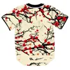 T-shirt Hip Hop stile estivo Hipster Uomo Donna T-shirt con stampa floreale 3D T-shirt da baseball Street Casual Scollo a V Buon Down Top