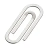 Stal nierdzewna metalowa wielofunkcyjna Men Money Clips Paper Clip Clip Folder Portfolio Portfolio Portfolio Silver Clip9582193