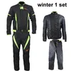 Riding Tribe moto noir réfléchissant course vestes et pantalons d'hiverMoto vestes imperméables costumes pantalons JK371308255