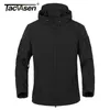 TACVASEN ARMY CAMOUFLAGE COAT Military Tactical Jacket Män Soft Shell Vattentät Vindtät Jacket Coat Plus Storlek 4XL Raincoat