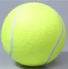 24 cm Duży Nadmuchiwany Tenis Ball Giant Tenis Ball Dog Chew Zabawki Podpis Mega Jumbo Dzieci Zabawki Ball Zewnątrz Dog Training Balls Hurtownie